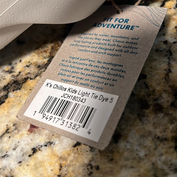 Chacos kids light tie dye size 5 - Picture 5 of 5